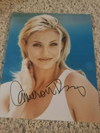 Cameron Diaz Autograph 8x10 The Mask There 
