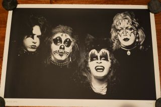 Kiss Lithograph 135 Of 150 Limited Edition 39.  5 X 27 Inches.  Heavy Art Paper.