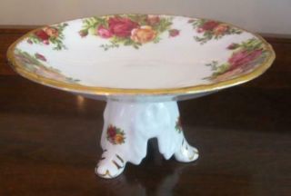 Royal Albert Old Country Roses Swansea Footed Pedestal Comport Candy Dish