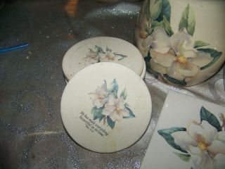 9 pc Home & Garden Party Magnolia,  Utensil holder - Tile - coasters - Sugar bowl LKNU 2