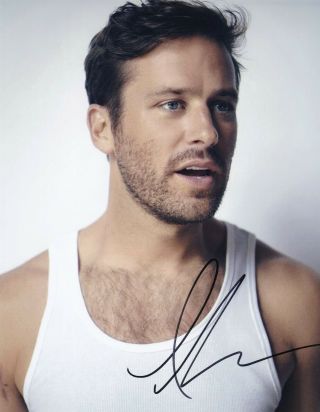 Armie Hammer (" Call Me By Your Name " Star) Signed Photo
