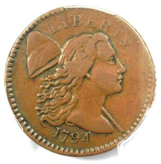 1794 Liberty Cap Large Cent 1c Coin - Certified Pcgs Vf35 - $3,  300 Value