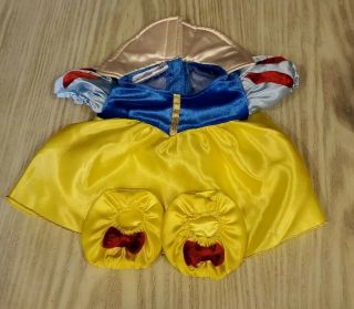 Build A Bear Disney Snow White Dress And Slippers Pre - Owned
