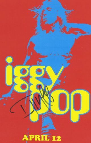 Iggy Pop autographed gig poster Passenger 2
