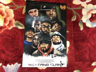 Method Man Wu - Tang Clan Signed Autographed 11x17 Poster 36 Chambers Odb