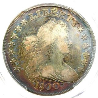 1800 Draped Bust Silver Dollar $1 - Certified Pcgs Fine Details - Looks Vf