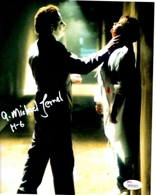 A Michael Lerner Signed 8x10 Photo The Curse Of Michael Myers Halloween 6 Jsa