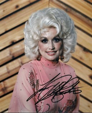 Dolly Parton 8 X 10 Autograph W/coa