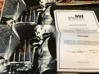 Honor Blackman Auto Signed 8x10 Autograph Holding Gun On James Bond B/w Bbc