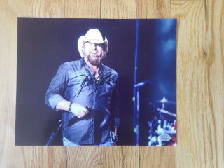 Toby Keith Hand Signed Autograph 8x10 Photo Country Music Star
