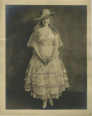 May Allison - Silent Film And Stage Star - Signed 8x10 Photograph