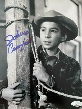 Johnny Crawford Signed The Rifleman 18x10 Photo In Person Autograph Jsa