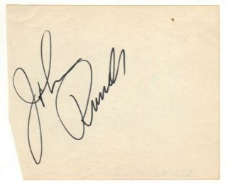 John Russell Cut Signature Autograph Actor Dan Troop The Lawman Western