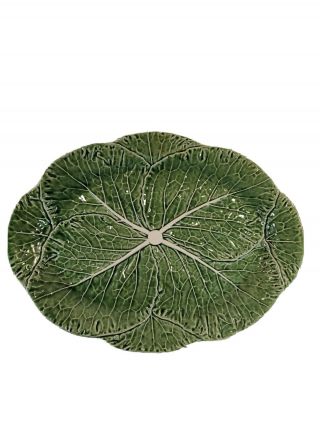 Bordello Pinheiro Portugal 17 " Green Cabbage Leaf Platter