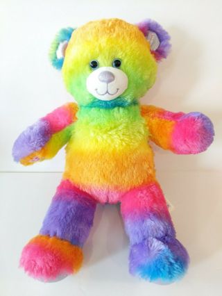 Build A Bear Rainbow Tie Dye 17 " Plush