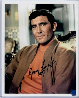 George Lazenby James Bond Actor Autograph Auto Signed 8x10 Glossy Photo Dacw
