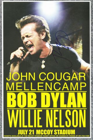 John Cougar Mellencamp Autographed Concert Poster Hurts So Good