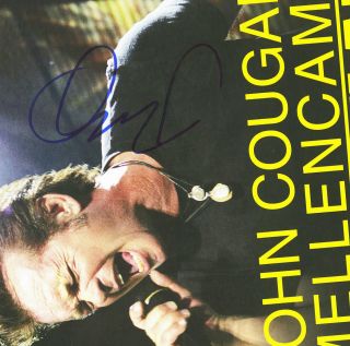 John Cougar Mellencamp autographed concert poster Hurts So Good 2