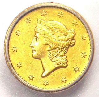 1854 - S Liberty Gold Dollar Coin G$1 - Certified Icg Ms62 (unc Bu) - $5,  310 Value