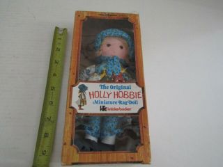 Vintage Miniature Rag Doll Holly Hobbie 8 Inch Knickerbocker 1976