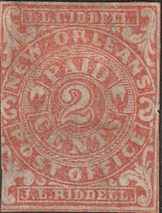 Orleans Two Cent Postmaster Provisional Stamp