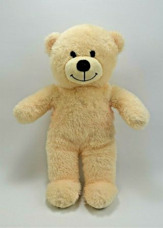 Build A Bear Plush Ivory Colored Teddy Bear With Brown Button Eyes 16 "
