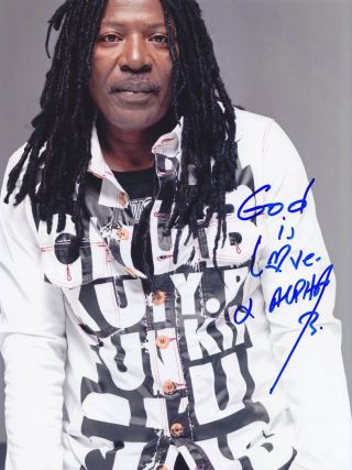 Alpha Blondy Reggae Legend Rare In Person Signed W/proof