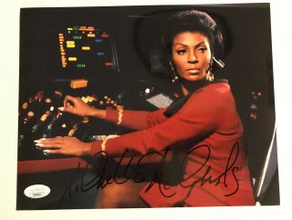 Nichelle Nichols Star Trek Signed 8x10 Photo With Jsa Card