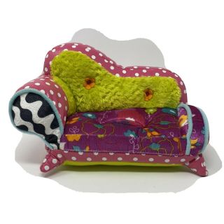 Groovy Girls Doll Chaise Couch Sofa Furniture Multi Color Fabric