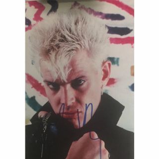 Billy Idol Signed Picture Billy Idol Autographed Photo 80s Singer Color 8x10
