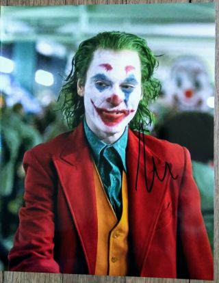 Joaquin Phoenix Autographed Joker 8x10 Photo