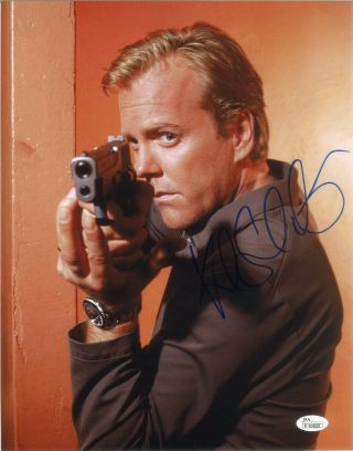 Kiefer Sutherland Signed 11x14 Photo Jsa Autographed 24 Jack Bauer