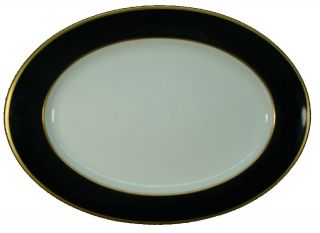Mikasa China Onyx A6700 Pattern Cathy Hardwick Oval Serving Platter @ 15 "