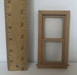 Dollhouse Miniature Scale 1:12 Vintage Wooden Window