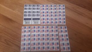 200 Forever Us Flag Stamps 40 Of One,  160 Of Another