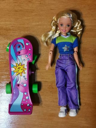 Awesome Skateboard Stacie - Sister & Friends Of Barbie Doll.