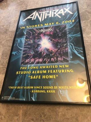 Anthrax - Autographed Vintage Promo Photo We’ve Come For You All Poster