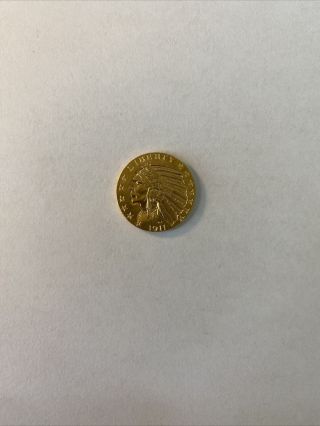 1911 Gold Indian $5 Dollar U.  S.  Gold Coin