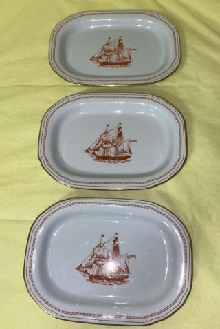 3 Spode Trade Winds 7 " Trays