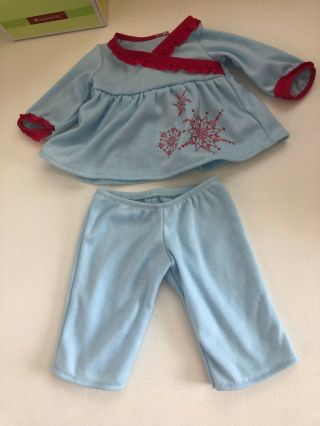 American Girl Bitty Baby Snowy & Sweet Outfit Top & Pants In Orig Box Guc