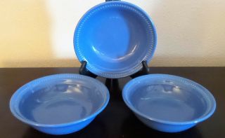 Dansk Craft Colors Blueberry Soup/cereal Bowls X3 Blue