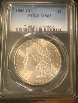 1885 Cc Morgan Silver Dollar Pcgs Ms63 Certified 34749859