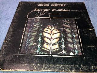 Yes Chris Squire Signed Autographed Fish Out Of Water Record Album Lp