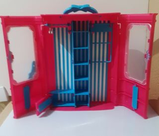 Barbie Fashion Design Closet Hot Pink and Blue Color with Handle to Carry 2