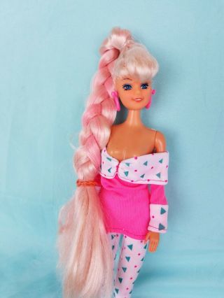 Vintage Clone Barbie Totsy Doll Pink Hair Htf & Rare Stunning