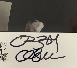 OZZY OSBOURNE Signed Publicity Photo Autograph Auto 2