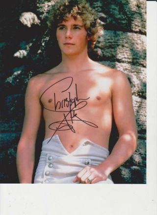 Christopher Atkins Signed Photo - Star Of The Blue Lagoon / Dallas - Sexy G830