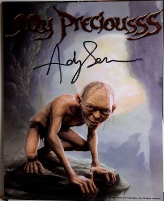 Lord Of The Rings Autograph 8x10 Photo Signed By Andy Serkis As Gollum (lhau - 361)