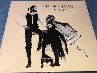 Lindsey Buckingham Signed Fleetwood Mac Rumours Record Album Lp Cover