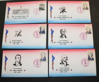 Us 1986 Presidents Set Of 36 Fdc Limited Edition Canceled Whitehouse Oh